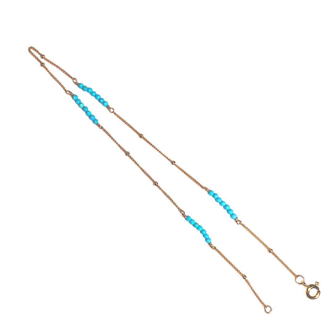 Gf turquoise anklet