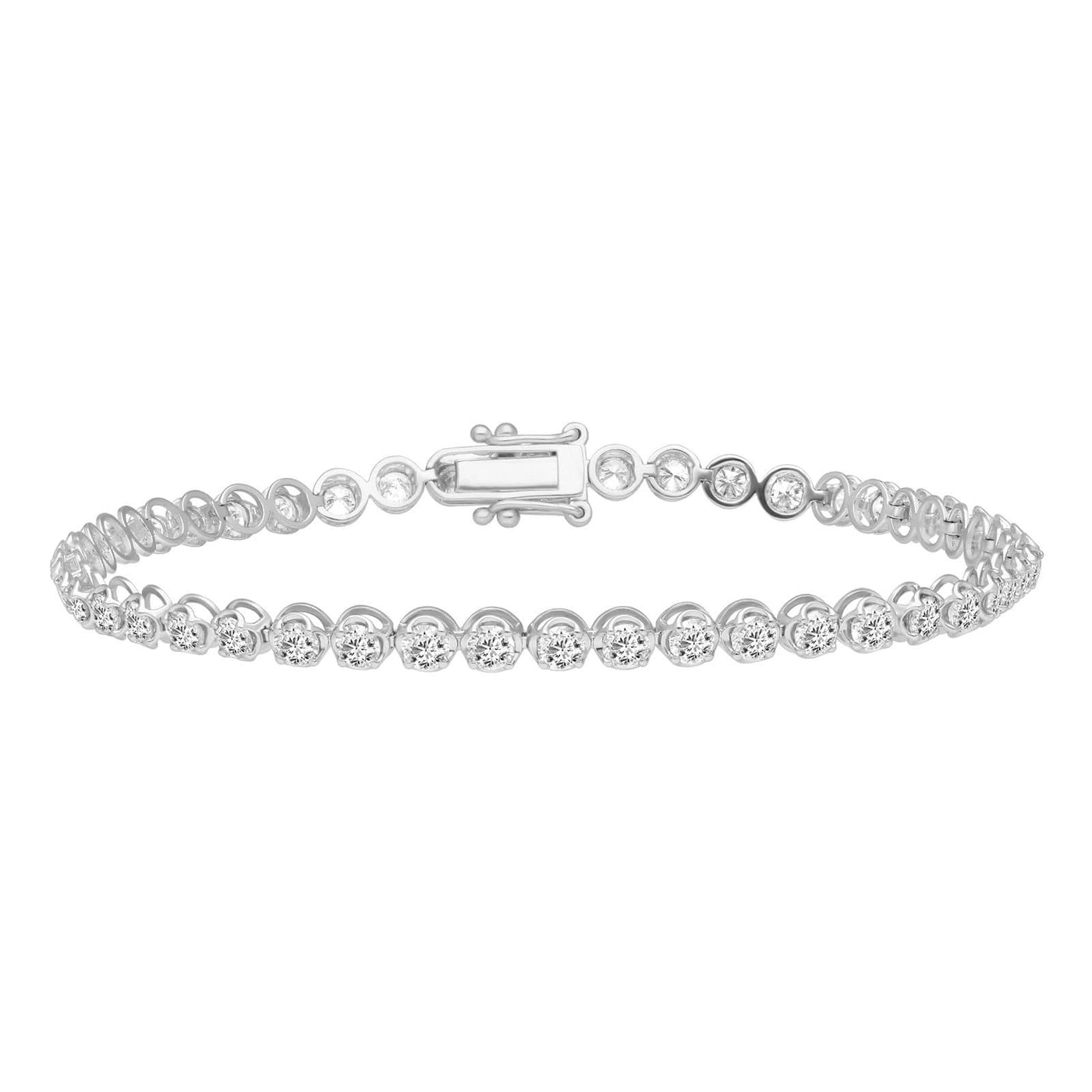 14kt buttercup lab grown diamond tennis bracelet