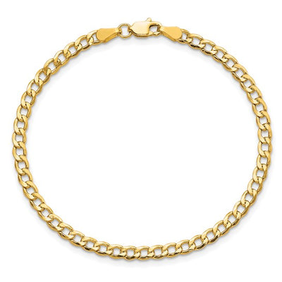 Semi hollow curb anklet