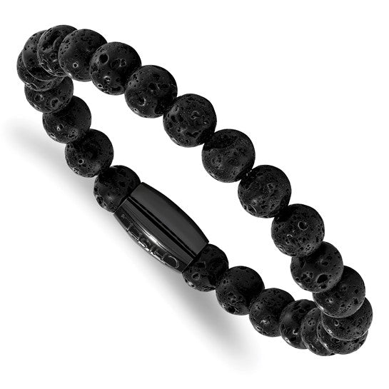 Gents lava rock bracelet